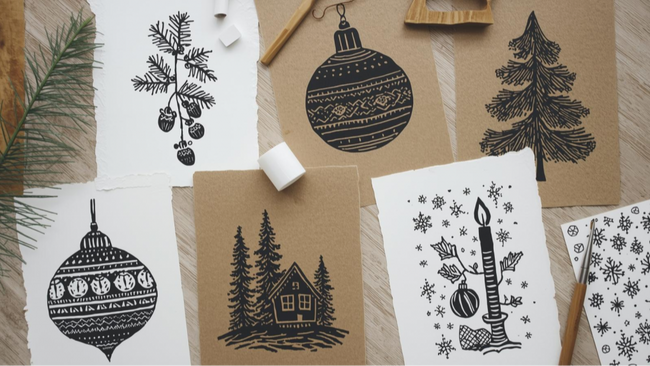 Linoldruck X-Mas Special