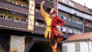 Wie Till Eulenspiegel in Erfurt noch einmal übers Seil gehen will