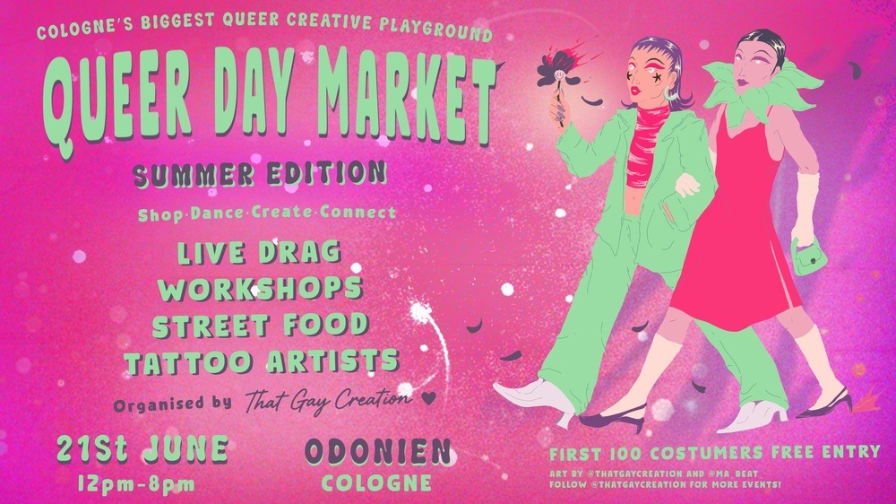 Queer Day Market Köln | Performances, DJs & Free Drag Show