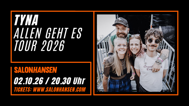 TYNA - Allen geht es Tour 2026