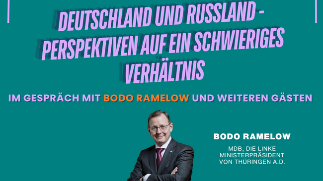 Podiumsgespräch mit Bodo Ramelow | STUDOPOLIS — Eye2Eye | Deutschland und Russland – Perspektiven auf ein schwieriges Verhältnis