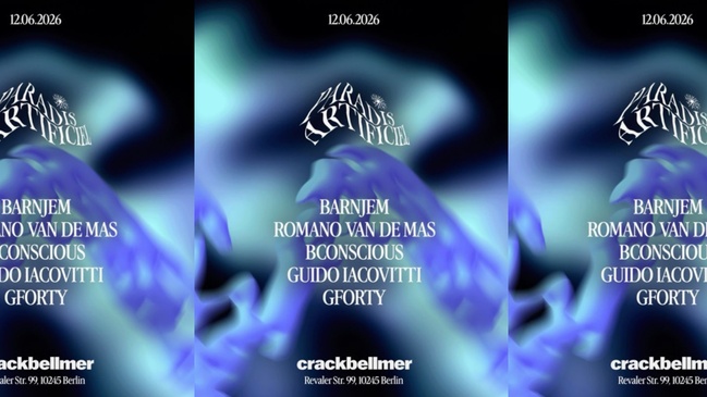 Paradis Artificiel with Barnjem, ROMANO VAN DE MAS, Bconscious, Guido Iacovitti, Gforty
