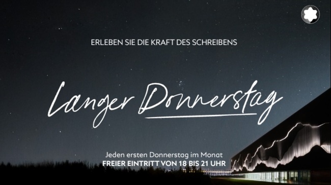 Langer Donnerstag im MONTBLANC HAUS