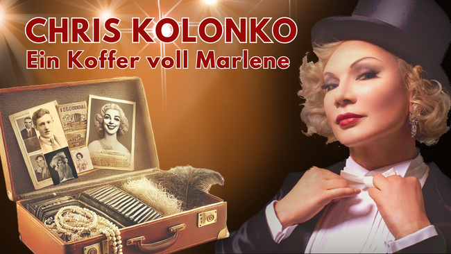 Chris Kolonko in “Ein Koffer voll Marlene”