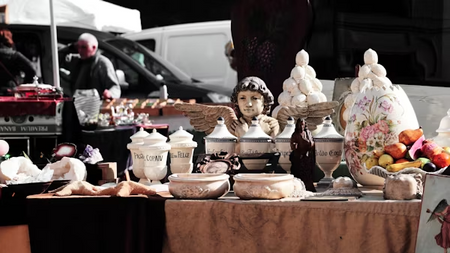 Flohmarkt auf dem Messeplatz