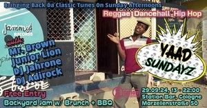 YAAD SUNDAYZ: Backyard Jam w/ Reggae, Dancehall & Hip Hop Classics (Outdoor Brunch & BBQ)