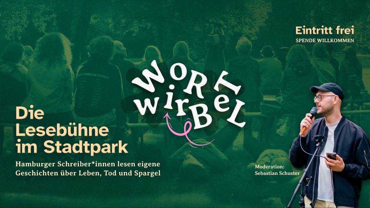 Wortwirbel Outdoor-Lesebühne 🌞 Kurzgeschichten & Poetry im Stadtpark