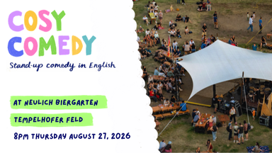 ☀️Cosy Comedy: Open Air Comedy Show on Tempelhofer Feld ☀️