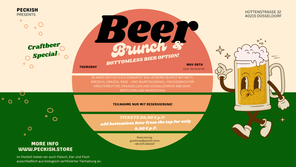 Bier & Brunch - bottomless beer from tap option