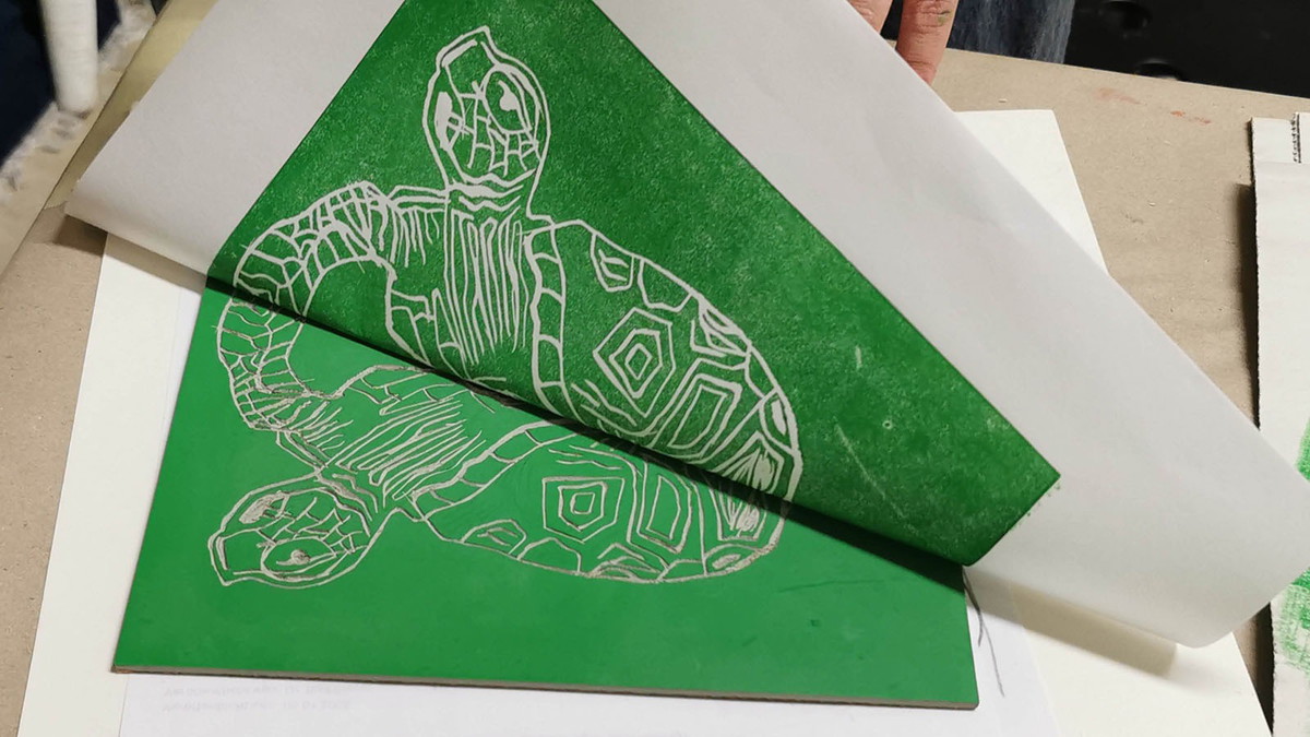 »Wir drucken ein Leporello!« – Druckwerkstatt