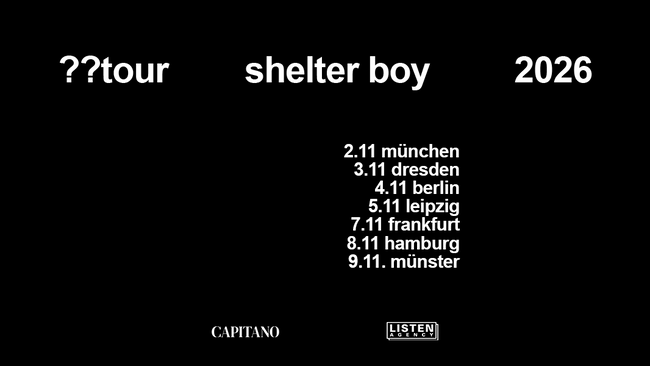 SHELTER BOY (GER) live @ Ilses Erika - ??tour 2026