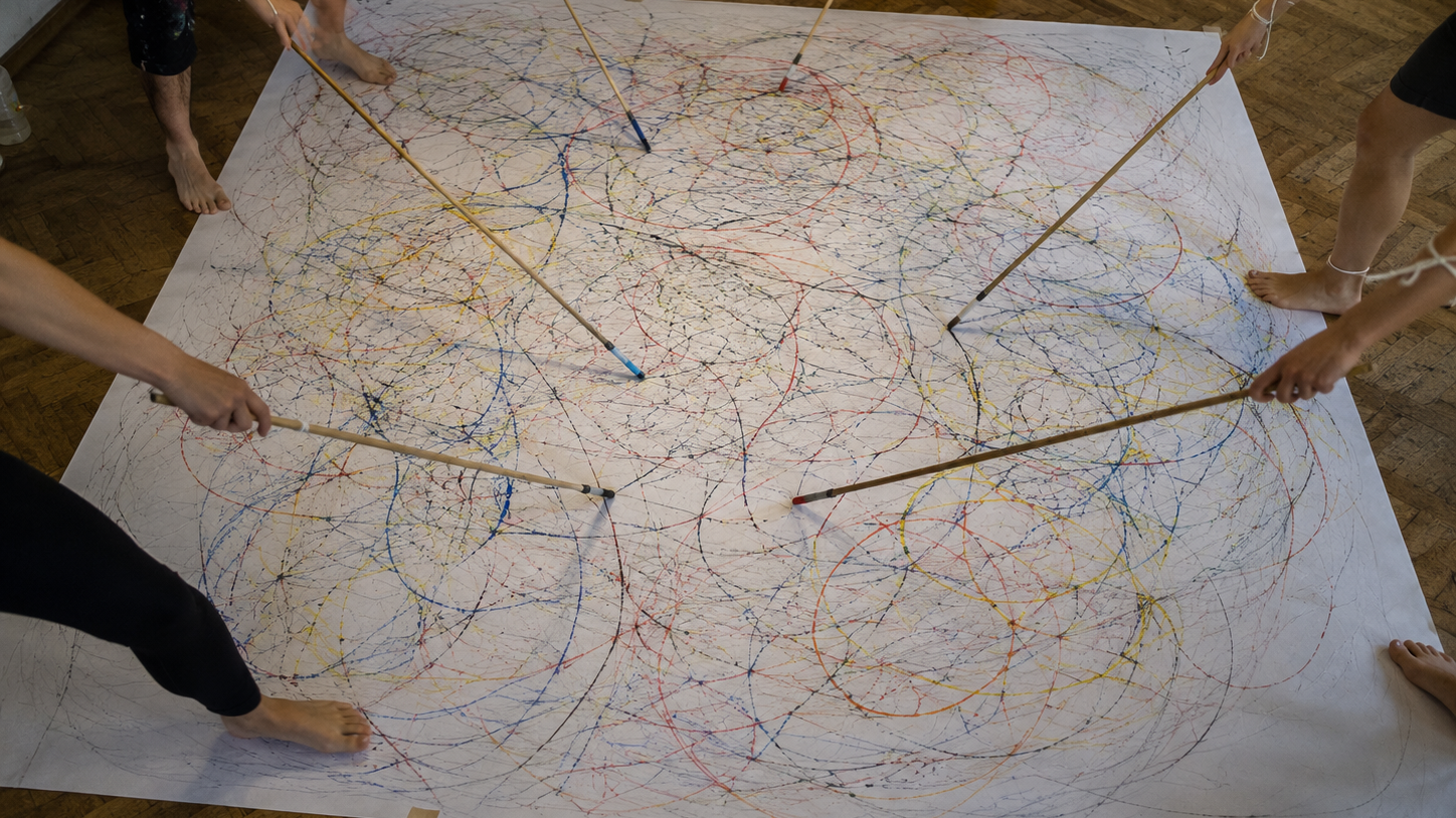 Stopptanz Papier: Bewegung wird Bild