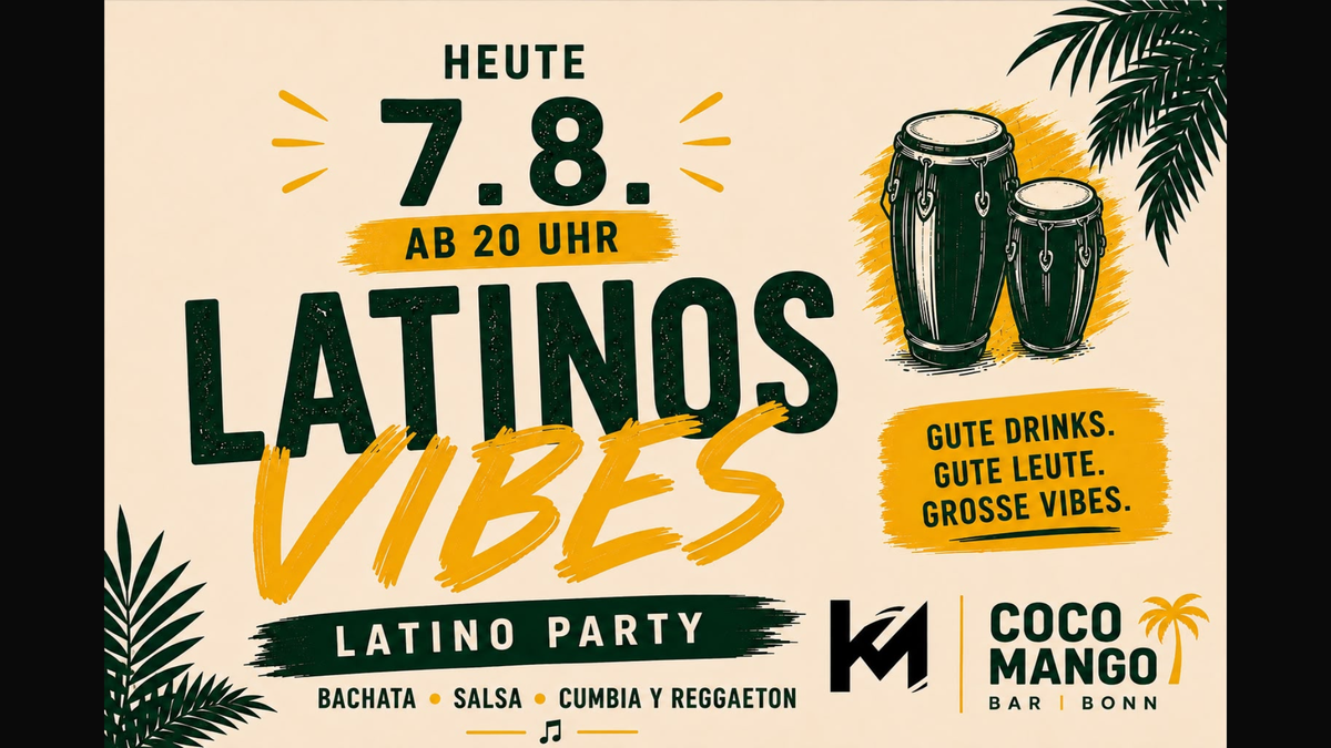 Titelbild der Veranstaltung LATINOS VIBES
