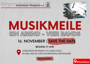 Musikmeile: Ein Abend  - Vier Bands