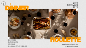 Dinner Roulette Berlin — 3 Gänge • 3 Wohnungen • 12 Neue Kontakte • Afterparty in der Mokkabar