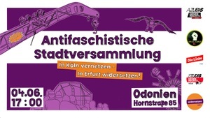 Odonien - Antifaschistische Stadtversammlung - Konzerte, Redebeiträge, Vernetzung und Inputs