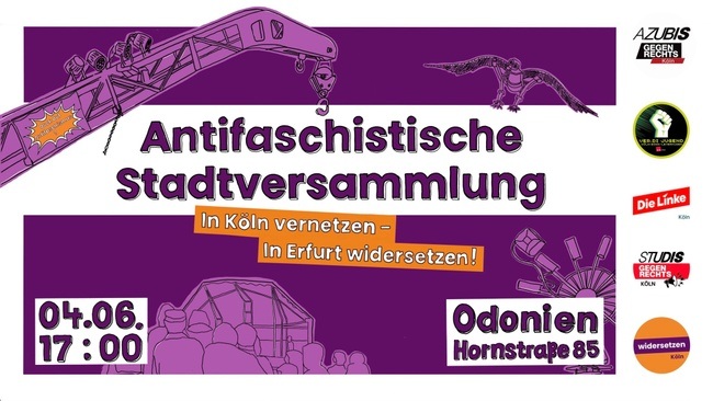 Odonien - Antifaschistische Stadtversammlung - Konzerte, Redebeiträge, Vernetzung und Inputs