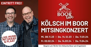 Kölsch im Boor Mitsingkonzert
