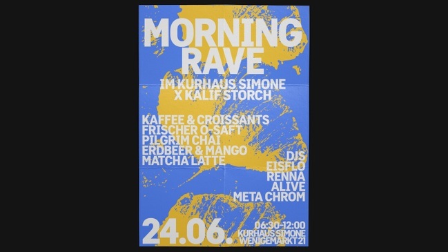 MORNING RAVE X KURHAUS SIMONE | ERFURT | Früh kommen statt lange bleiben!