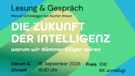 Lesung & Gespräch mit Manuel Scheidegger