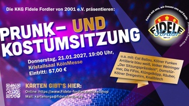 Karneval total! Prunk- und Kostümsitzung KKG Fidele Fordler, 21.1.2027
