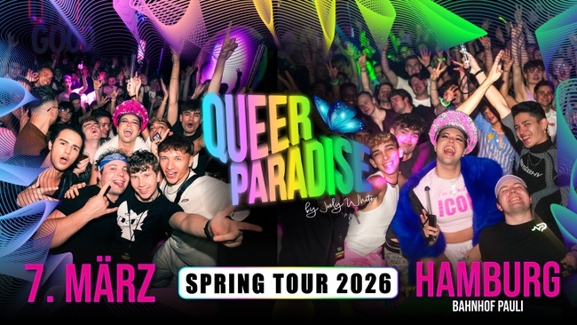 QUEER PARADISE HAMBURG - SPRING TOUR 2026 🌈🎉