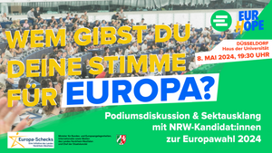Wem gibst du deine Stimme für Europa? Podiumsdiskussion zur Europawahl