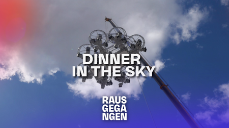 Dinner in the Sky mit Rausgegangen | Hamburg