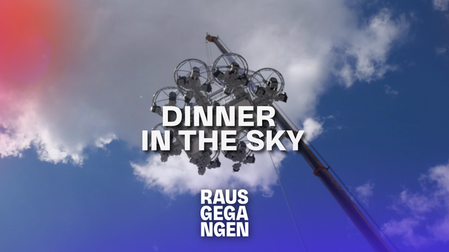 Dinner in the Sky mit Rausgegangen | Hamburg