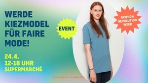 Kiezmodel-Fotoshooting zum Fashion Revolution Day