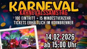 Karnevalssamstag im Kornbrenner.