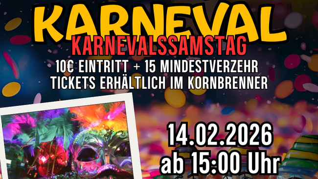 Karnevalssamstag im Kornbrenner.