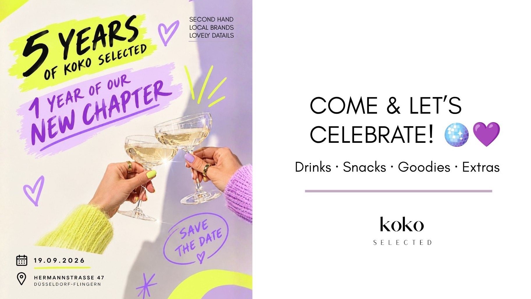 5 Jahre koko SELECTED & 1 Jahr New Chapter 🪩💜