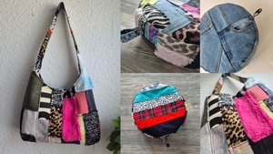Nachhaltige Upcycling Handtaschen & Yogakissen
