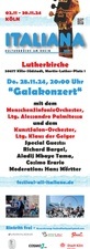 “Galakonzert“ MenschenSinfonieOrchester,  Ltg. A. Palmitessa  KunstSalon-Orchester, Ltg. Klaus der Geiger Special Guests:  Richard Bargel,  Mbaye Tama & C. Erario Mod. Hans Mörtter