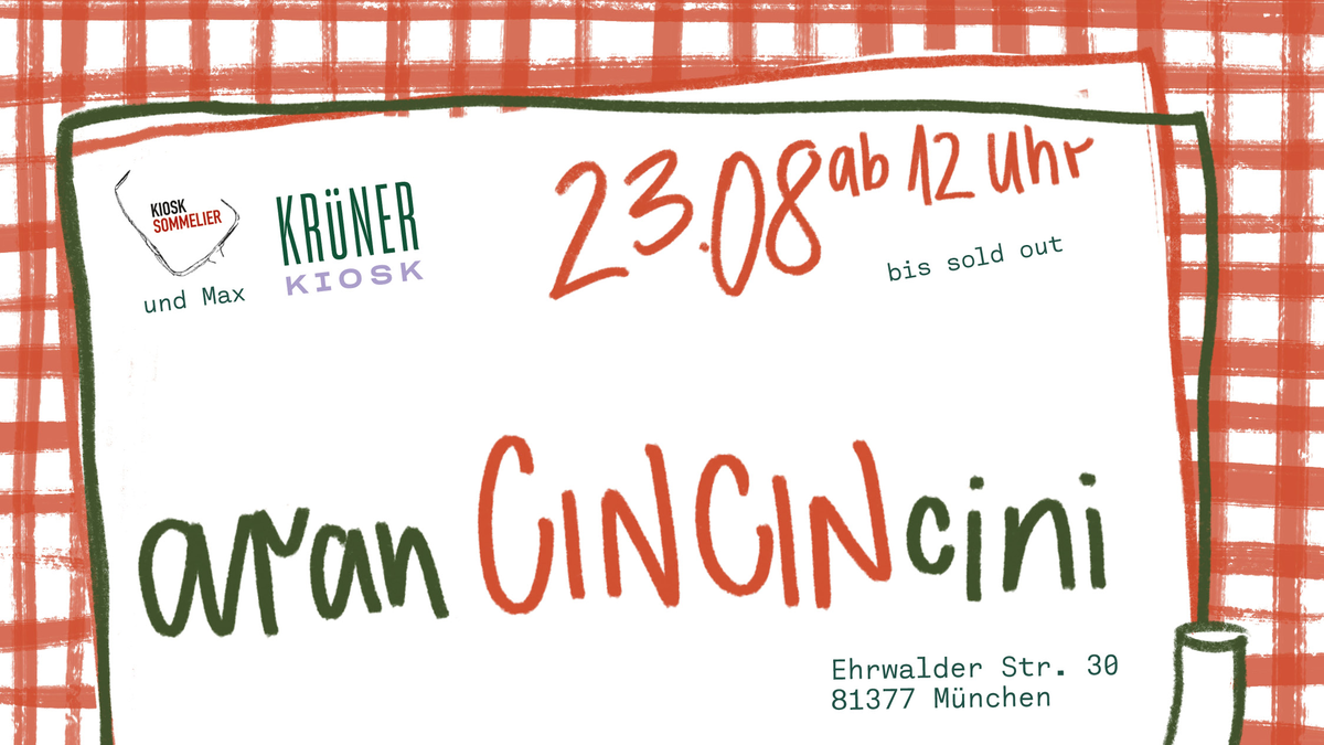 Titelbild der Veranstaltung 🍅🧀🍷 AranCINCINcini 🍷🧀🍅