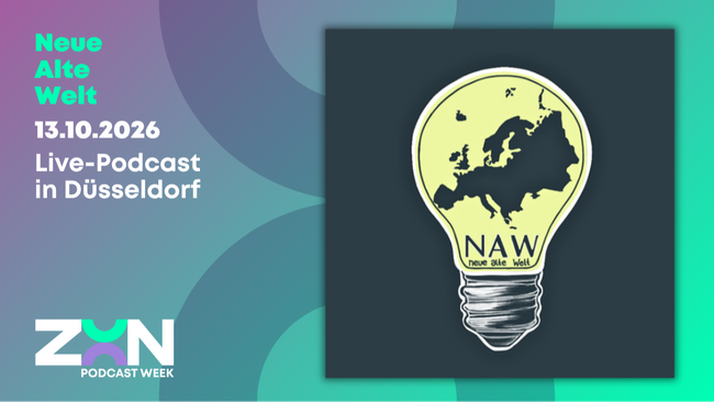 Neue alte Welt - Live-Podcast - ZOON PODCAST WEEK
