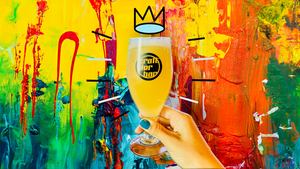 Abstract Art Painting & Craft Beer Tasting