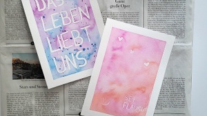 Aquarellmalen - Gestalte abstrakte Aquarellkunst