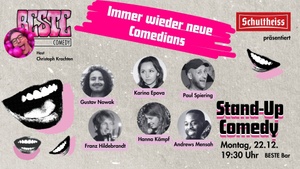 BESTE Stand-Up Comedy - Stand up 19:30 Uhr in der BESTE Bar im Wedding direkt am Leopoldplatz