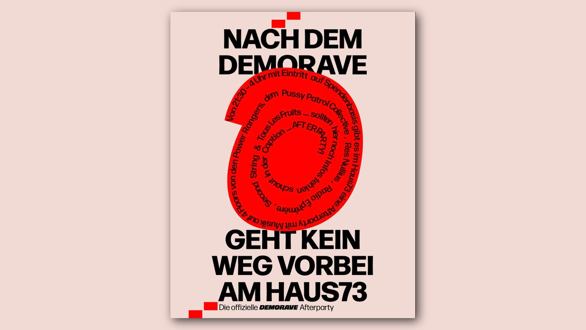 Titelbild der Veranstaltung AFTERSHOW DEMORAVE HAUS73 (FREE ENTRY)