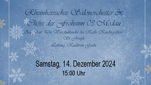 Adventskonzert des Rheinhessischen Salonorchesters