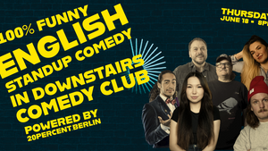 100% Funny - English Standup in Downstairs Comedy Club