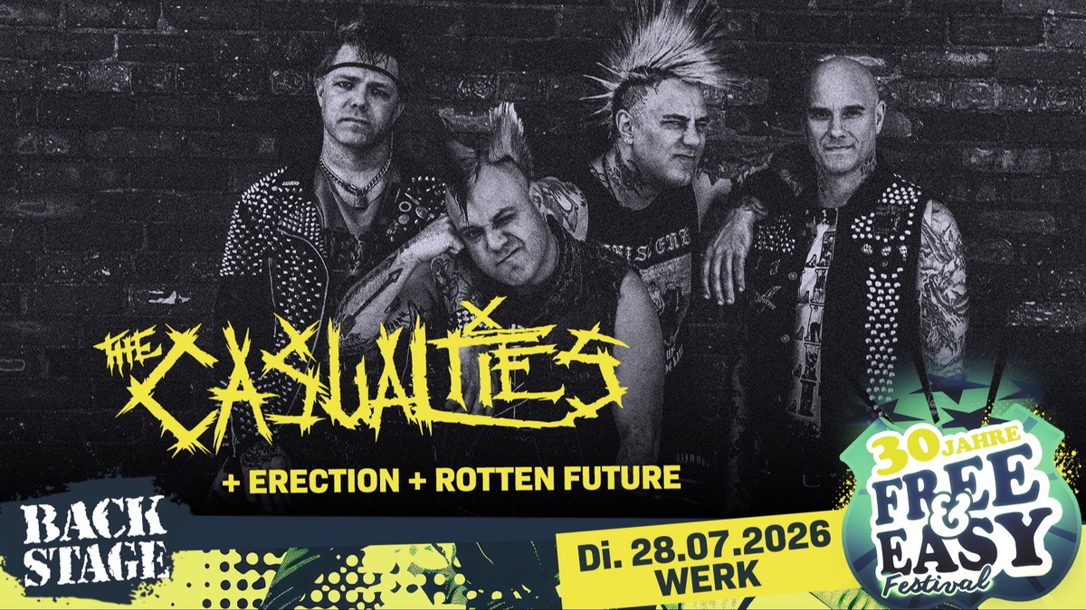 THE CASUALTIES + ERECTION + ROTTEN FUTURE | FREE&EASY FESTIVAL 2026