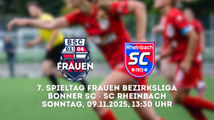 7. Spieltag Frauen Bezirksliga Bonner SC - SC Rheinbach