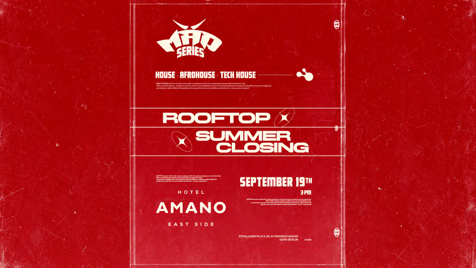 Amano Berlin - Rooftop Summer Closing