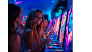Neon Nights Spritz & Paint