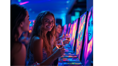 Neon Nights Spritz & Paint