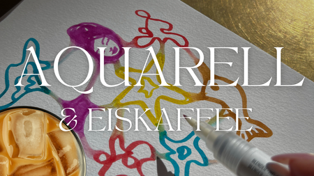 AQUARELL im Sketchbook & Eiskaffee — Summer Relax Edition