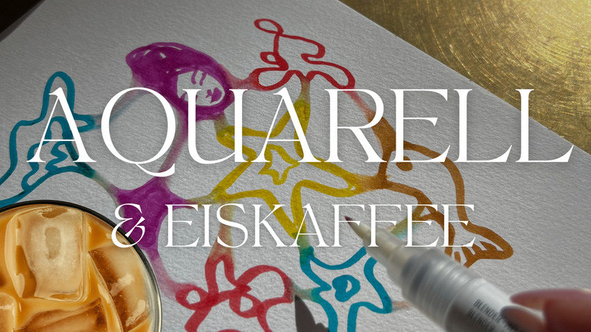AQUARELL im Sketchbook & Eiskaffee — Summer Relax Edition